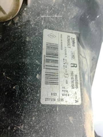 RENAULT 260105344R Faro derecho  en stock Valencia