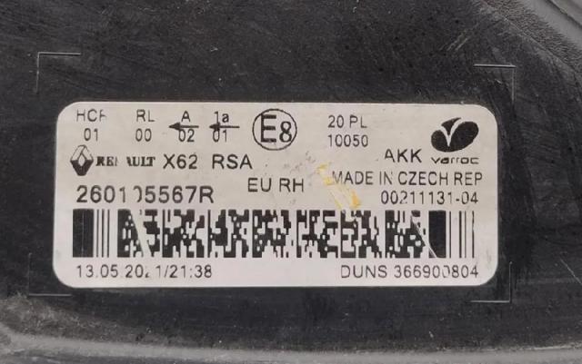 260105567R RENAULT Faro derecho  en stock Huelva