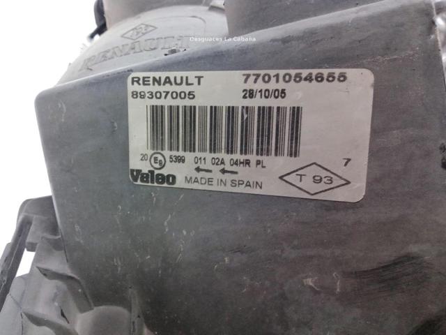 RENAULT 260108053R Faro derecho comprar Pamplona