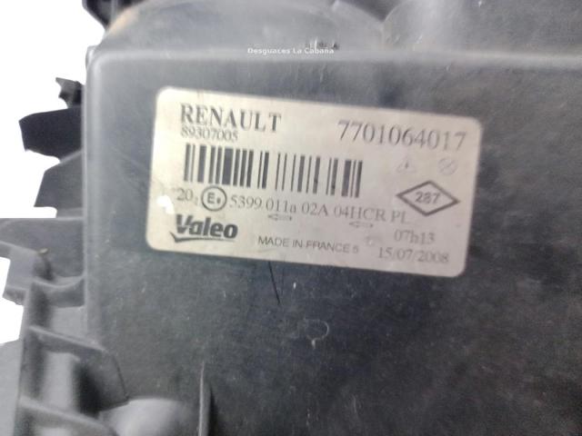 RENAULT 260108053R Faro derecho comprar Barcelona