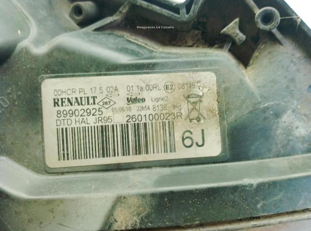 260108250R Faro derecho  disponible Burgos