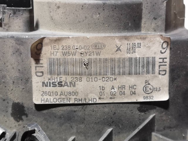 26010AU800 NISSAN Faro derecho  en stock Córdoba