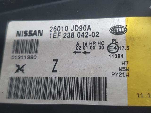NISSAN 26010JD90A Faro derecho  disponible Lugo
