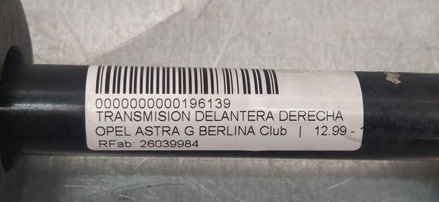 26039984 OPEL Fuelle de palier delantero exterior  en stock Huelva