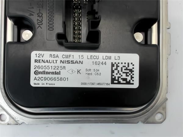 RENAULT 260551225R Módulo de control de luces de faros (ECU)  en stock Terrassa