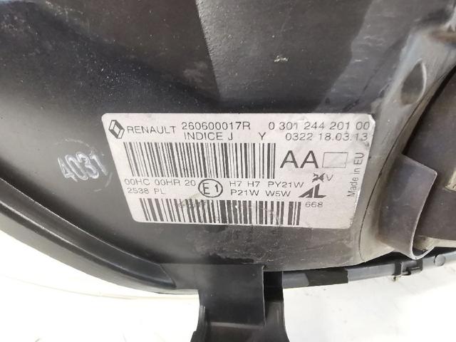 RENAULT 260600017R Faro izquierdo comprar Tarragona