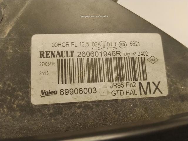 260605628R RENAULT Faro izquierdo  comprar en Lleida