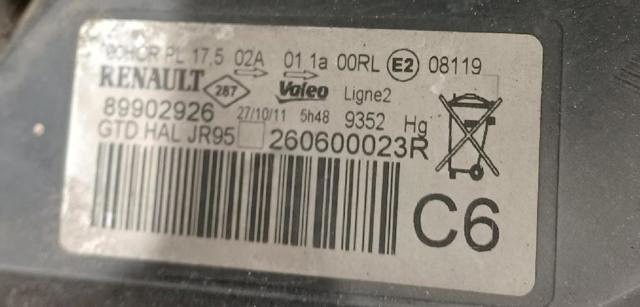 RENAULT 260606760R Faro izquierdo comprar Pamplona