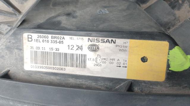 Faro izquierdo Nissan Qashqai 2 J11