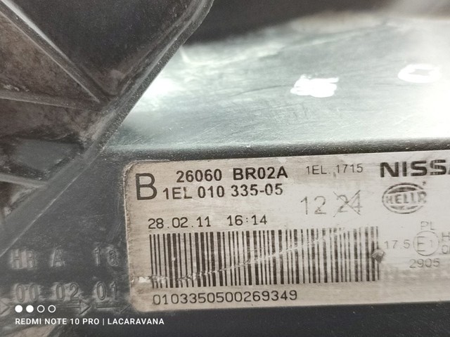 26060BR02A NISSAN Faro izquierdo  en stock Córdoba