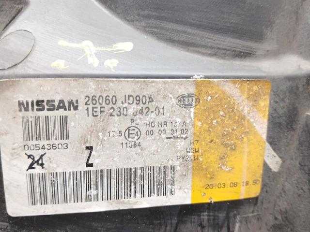 26060JD90A NISSAN Faro izquierdo  disponible Ourense