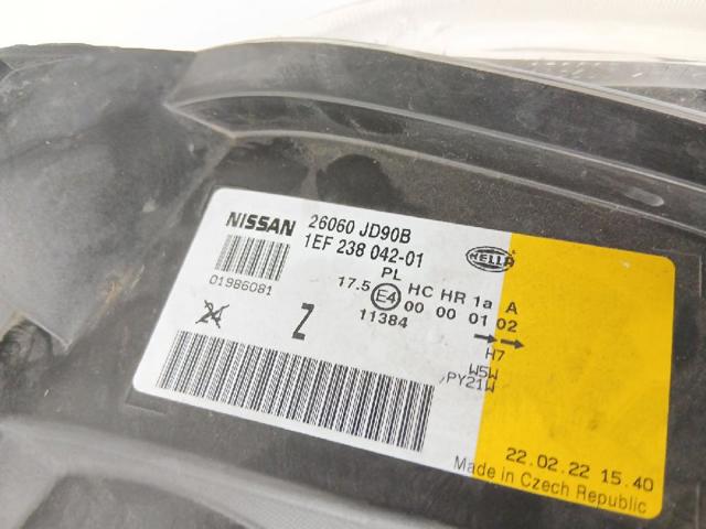 NISSAN 26060JD90B Faro izquierdo comprar Barcelona