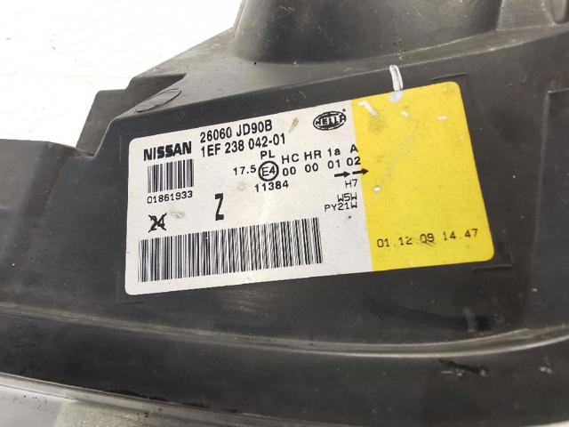 NISSAN 26060JD90B Faro izquierdo comprar Tarragona