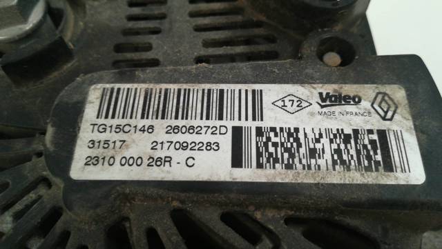 2606272D RENAULT Alternador  comprar en Lleida