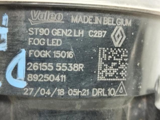 261555538R RENAULT Faro antiniebla izquierdo  comprar en Lleida