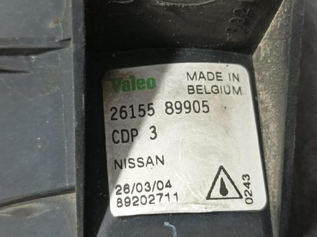 NISSAN 2615589905 Luz antiniebla izquierdo  en stock Valencia