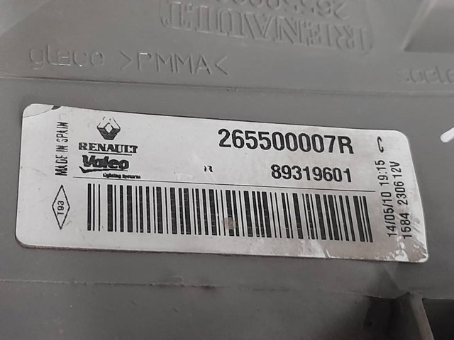 RENAULT 265500007R Piloto trasero exterior derecho comprar Barcelona