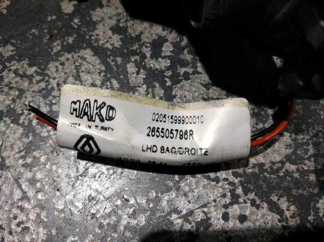 RENAULT 265505796R Piloto trasero interior derecho  comprar en Ponferrada