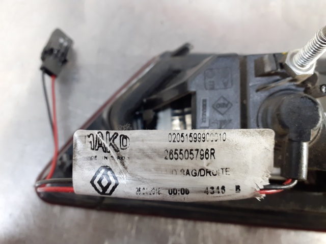 265505796R Piloto trasero interior derecho  comprar en Zaragoza