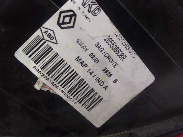 265506608R RENAULT Piloto trasero exterior derecho  disponible Alicante