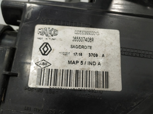 265507408R Piloto trasero derecho  comprar en Zaragoza