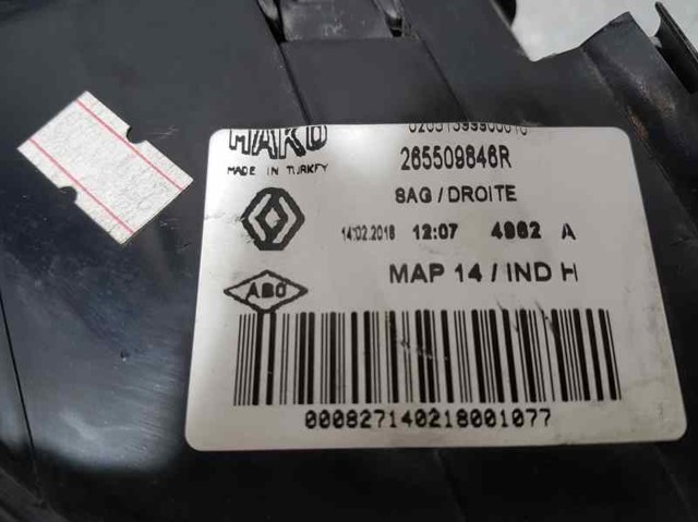 265509846R RENAULT Piloto trasero exterior derecho  comprar en Jaén