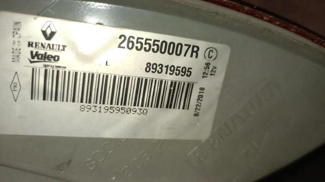 265550007R RENAULT Piloto trasero exterior izquierdo  comprar en Oviedo
