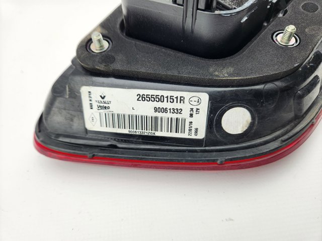 265550151R RENAULT Piloto trasero interior izquierdo  disponible Vigo