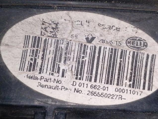 265550227R RENAULT Piloto trasero interior izquierdo  comprar en Oviedo