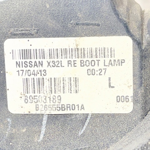 NISSAN 26555BR01A Piloto trasero interior izquierdo  en stock Valencia