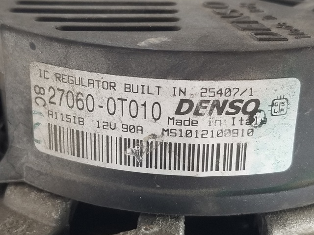 TOYOTA 270600T010 Alternador comprar Barcelona