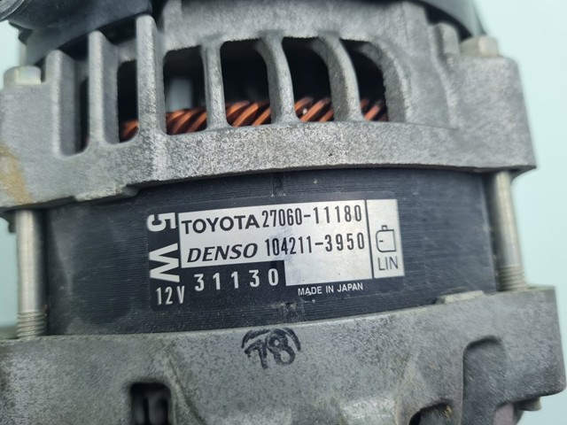 2706011180 TOYOTA Alternador  comprar en Jaén