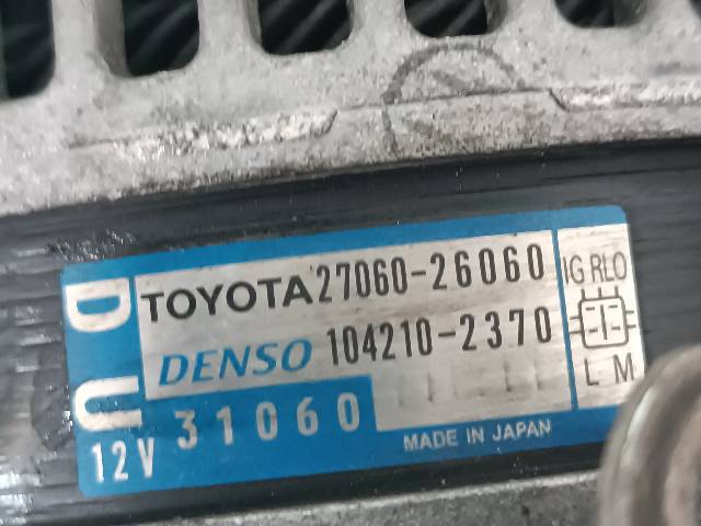 2706026060 TOYOTA Alternador  comprar en Oviedo