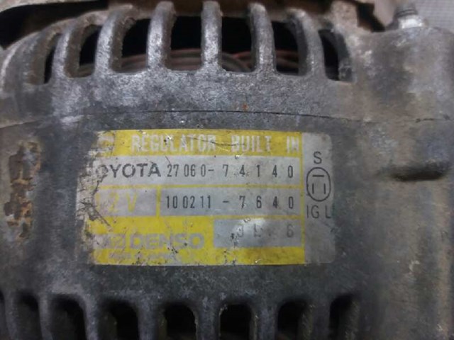 Alternador 2706074140 Toyota