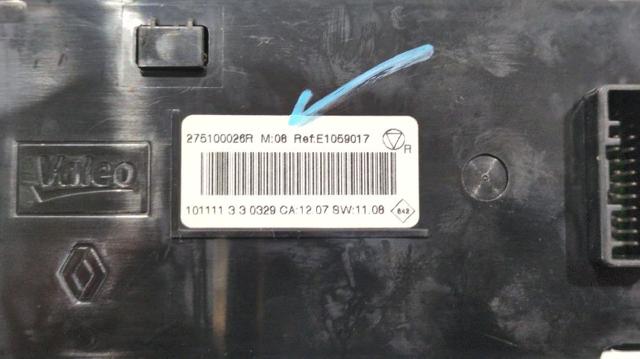 275100026R RENAULT Unidad de control aire acondicionado  en stock Córdoba