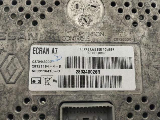 RENAULT 280340026R Pantalla multifunción  comprar en Albacete