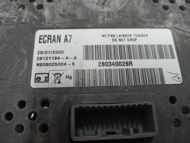 RENAULT 280340026R Pantalla  en stock Terrassa