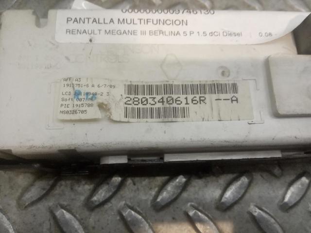 280340616R RENAULT Pantalla  en stock Córdoba