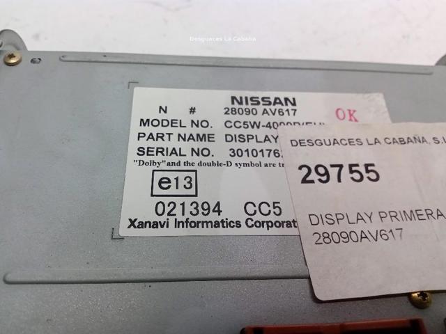 28090AV617 NISSAN Pantalla  en stock Huelva