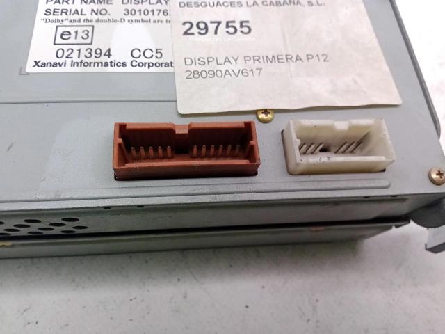 NISSAN 28090AV617 Pantalla multifunción  disponible Valladolid
