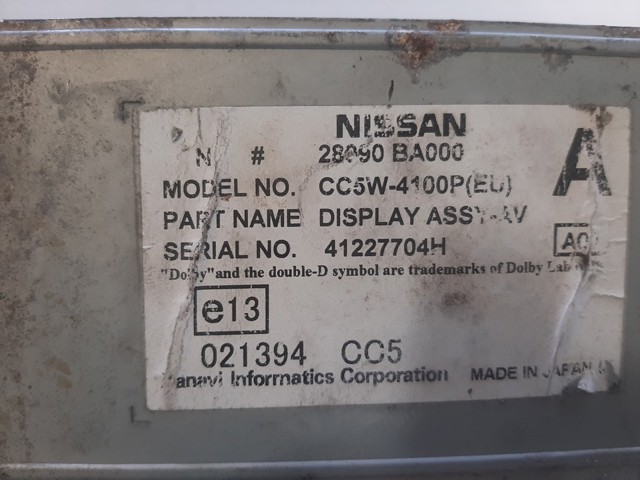 28090BA000 NISSAN Pantalla  en stock Gandía