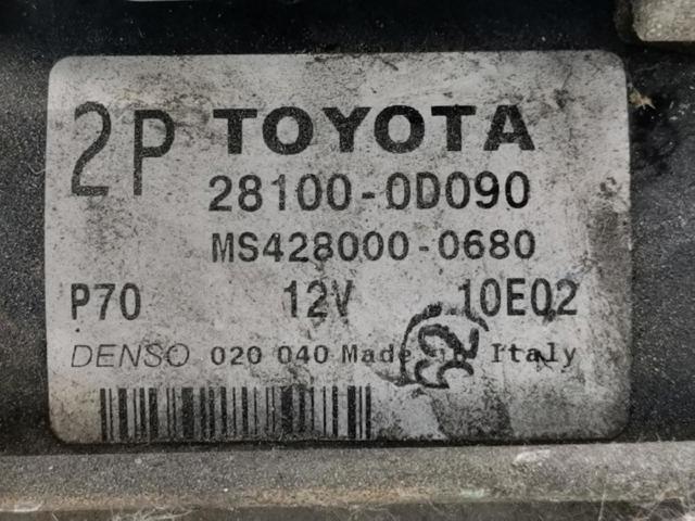 TOYOTA 281000D090 Motor de arranque  disponible Valladolid