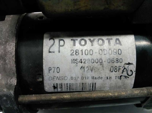 281000D180 TOYOTA Motor de arranque  comprar en Lleida