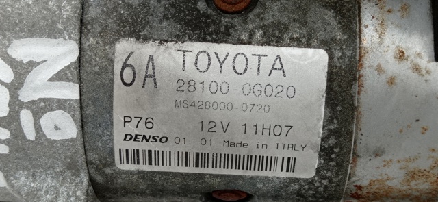 TOYOTA 281000G020 Motor de arranque  comprar en Murcia