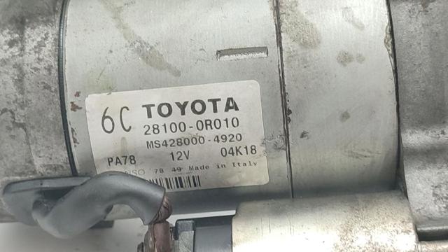 TOYOTA 281000R030 Motor de arranque  disponible Valladolid
