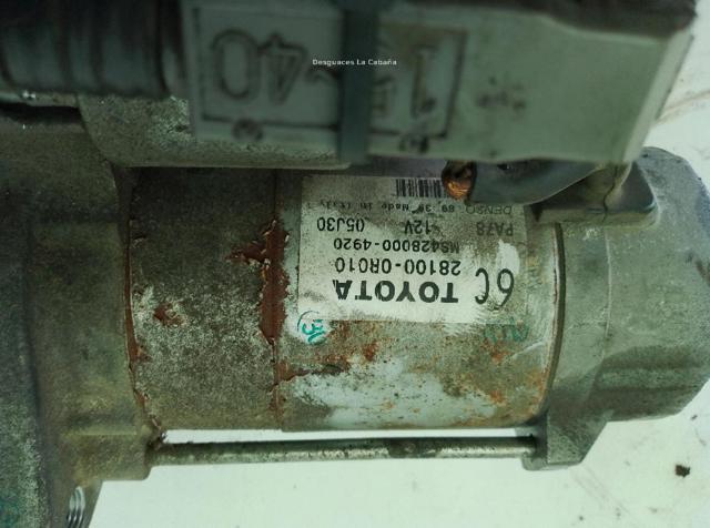 281000R030 TOYOTA Motor de arranque  disponible Ourense