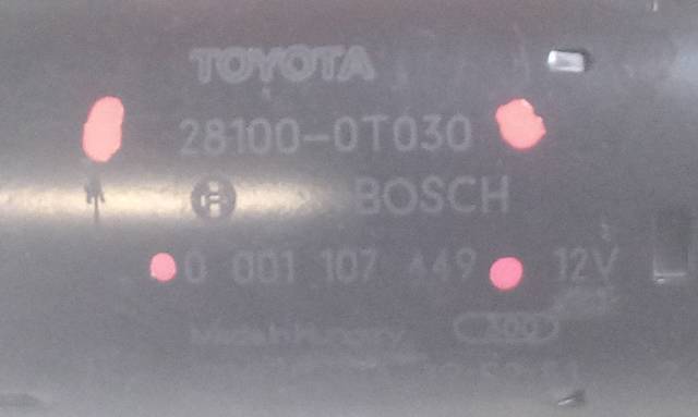 TOYOTA 281000T030 Motor de arranque  en stock Salamanca