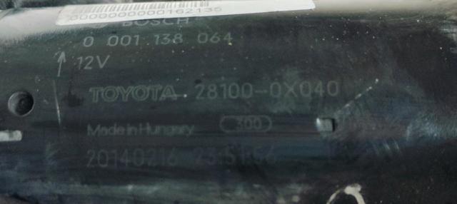 TOYOTA 281000X040 Motor de arranque  comprar en Murcia