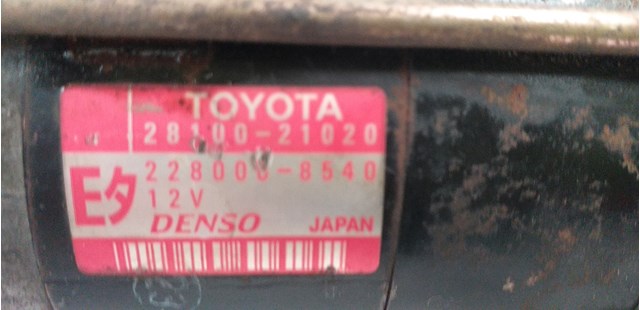 TOYOTA 2810021020 Motor de arranque comprar Tarragona