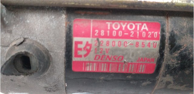 TOYOTA 2810021020 Motor de arranque  comprar en Albacete